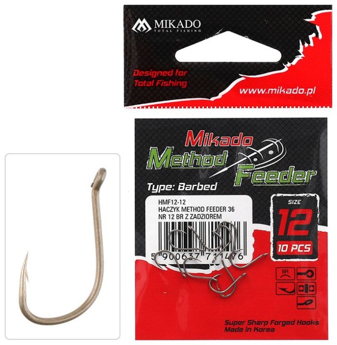 10ks - Háček Mikado Method Feeder