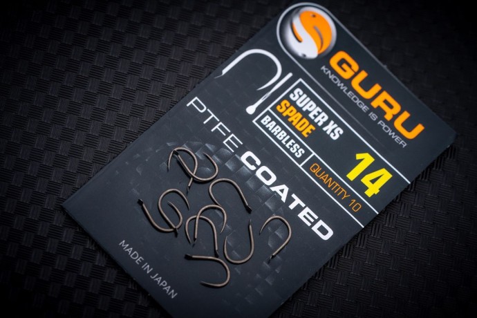 10ks - Háčik Guru Super XS Hook (Barbless/Spade End)
