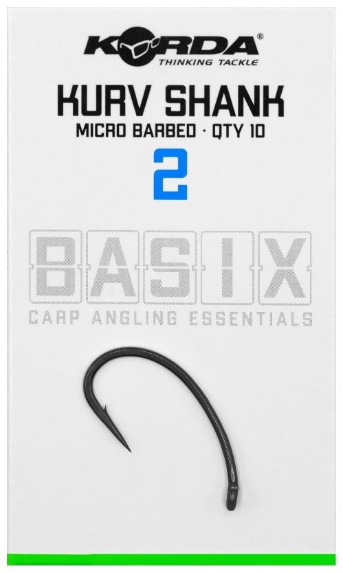 10ks - Háčik Korda Basix Kurv Barbless