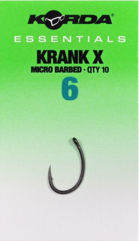 10ks - Háčik Korda Essential Krank X Barbed