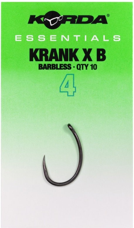 10ks - Háčik Korda Essential Krank X Barbless