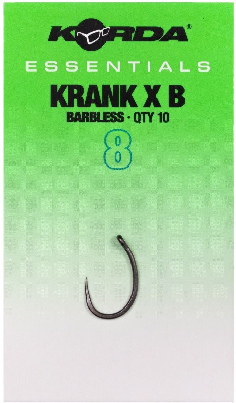 10ks - Háčik Korda Essential Krank X Barbless