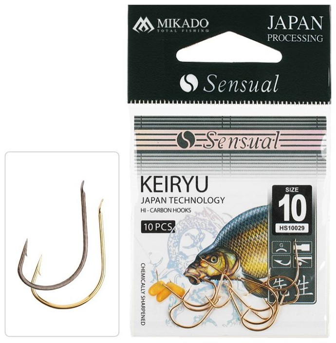 10ks - Háčik Mikado Sensual Keiryu Zlatý