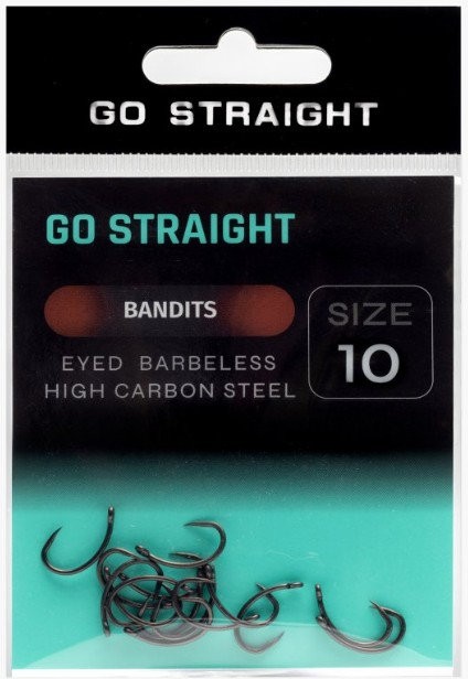 10ks - Háčiky Go Straight Bandits Barbless Veľkosť 10