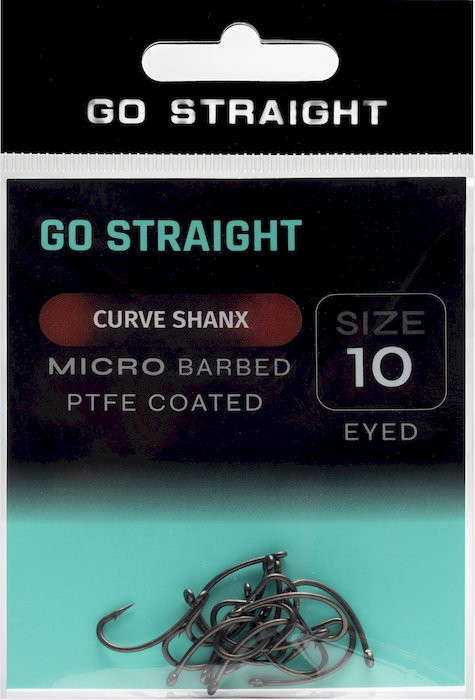 10ks - Háčiky Go Straight Curve Shanx Microbarbed Veľkosť 10