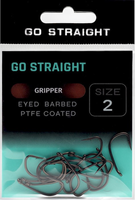 10ks - Háčiky Go Straight Gripper Barbed Veľkosť 2