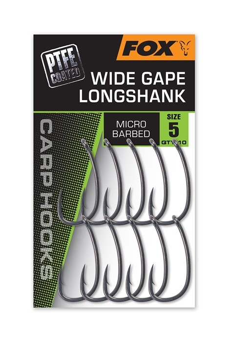10ks - Háčky Fox Wide Gape Long Shank