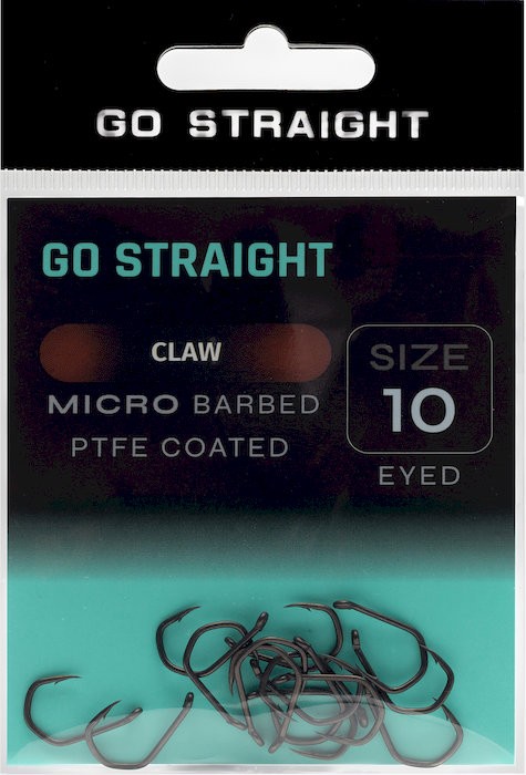 10ks - Háčky Go Straight Claw Microbarbed Velikost 10
