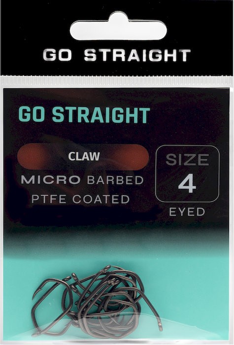 10ks - Háčky Go Straight Claw Microbarbed Velikost 4