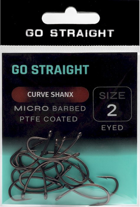 10ks - Háčky Go Straight Curve Shanx Microbarbed Velikost 2