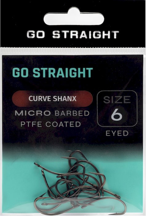 10ks - Háčky Go Straight Curve Shanx Microbarbed Velikost 6