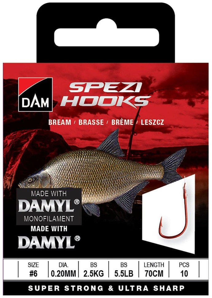 10ks - Hotový Návazec DAM Spezi Bream 70cm