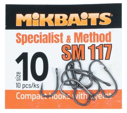 10ks - Kuke Mikbaits Specialist & Method SM 117 hook