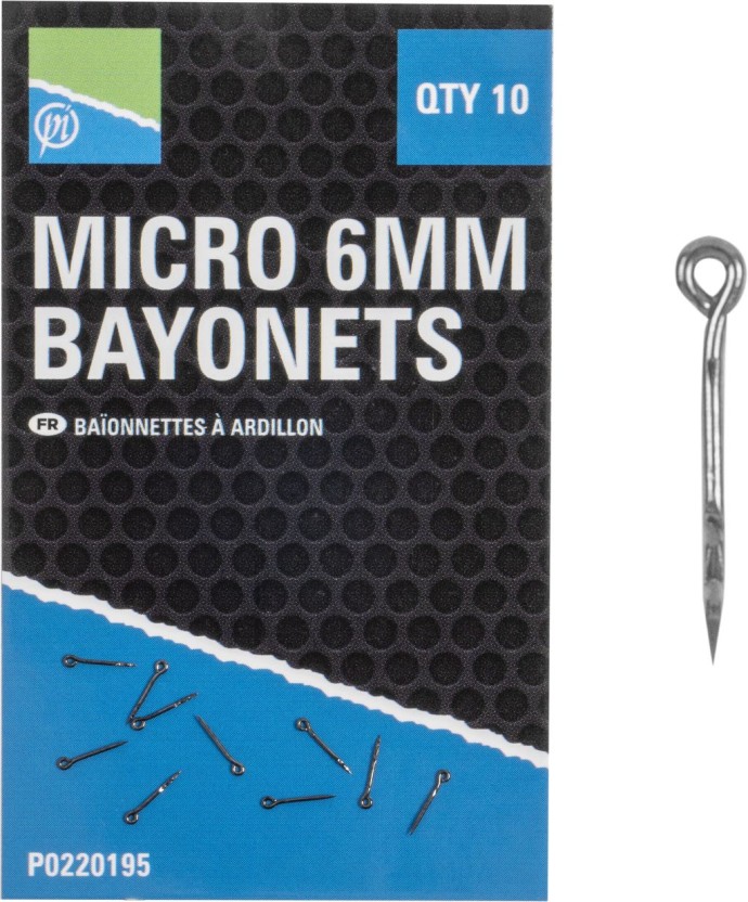 10ks - Mikrobajonety Preston Micro 6mm Bayonets
