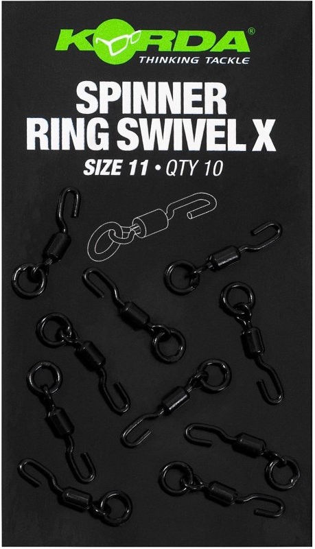 10ks - Obratlík Korda Spinner Ring Swivel X Size 11