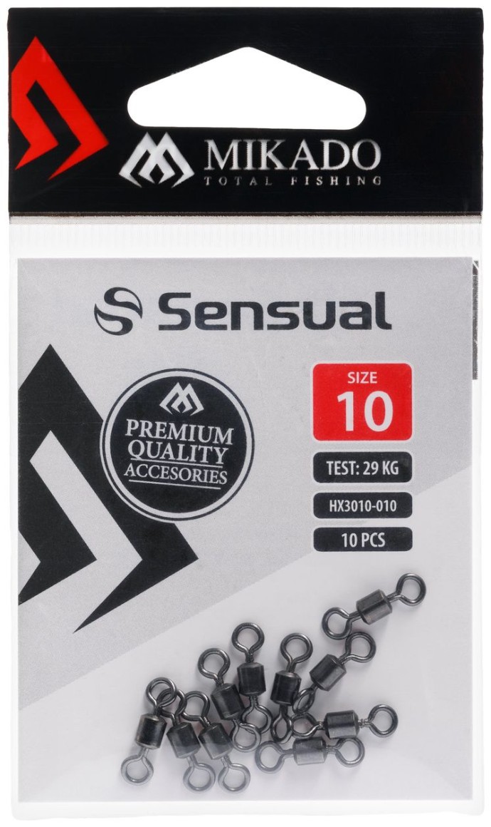 10ks - Obratlík Mikado Rolling Swivel BN