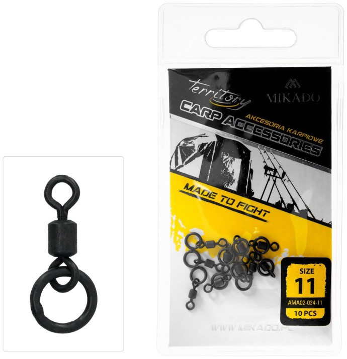 10ks - Obratlík Rolling S Krúžkom Mikado Veľ. 8