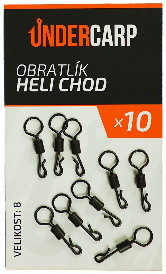 10ks - Obrtlje UnderCarp Heli Chod Veličina 8