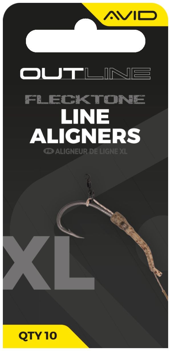 10ks - Rovnátko Avid Carp Outline FleckTone Line Aligner XL