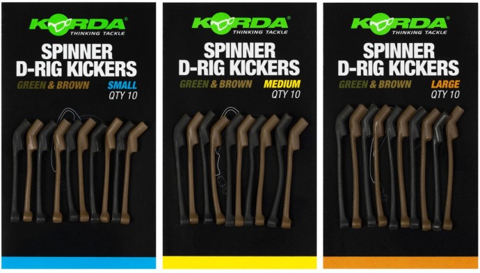 10ks - Rovnátko na Háček Korda Spinner D Rig Kickers Green/Brown