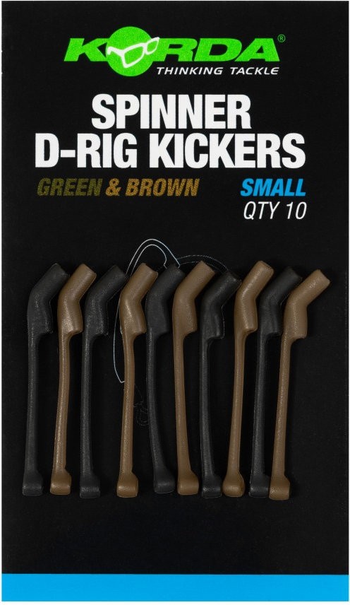 10ks - Rovnátko na Háček Korda Spinner D Rig Kickers Green/Brown