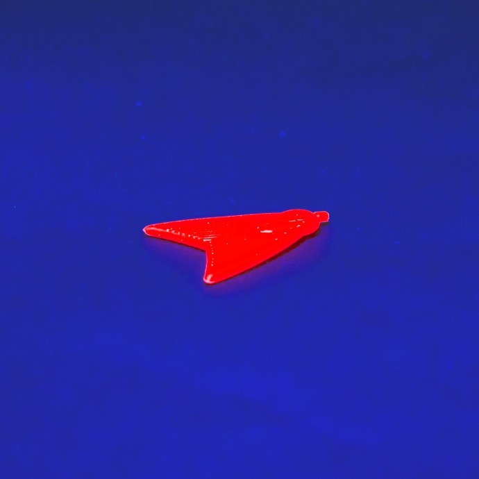 10ks Zarážky Skeater Bait Fins UV Red