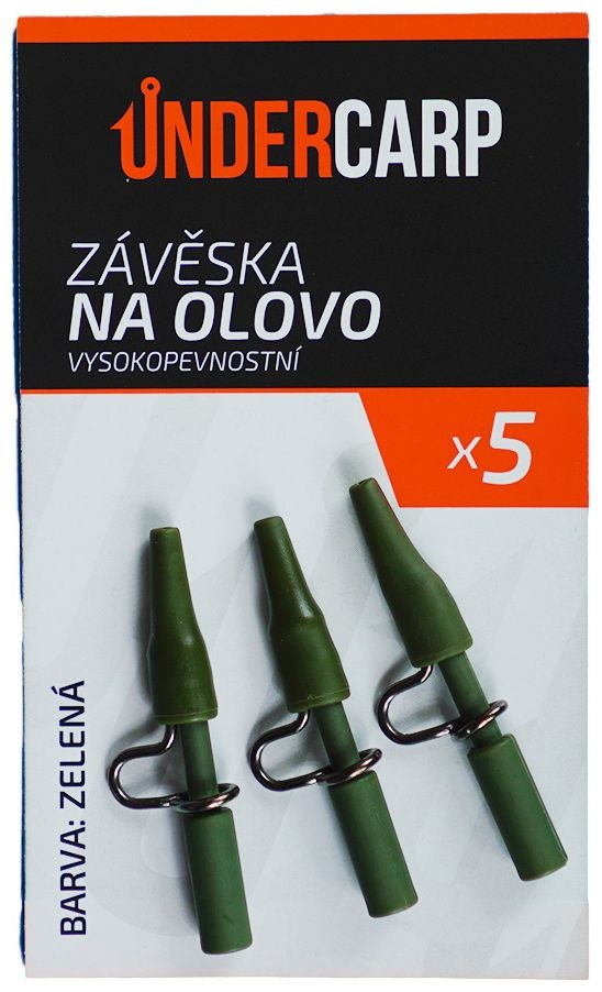 10ks - Zavitci UnderCarp Safety Lead Clip visokotlačni zeleni