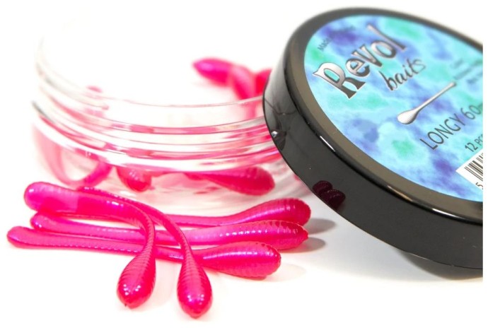 12kom - Gumeni Mamac Revol Baits Longi 60mm Krevetka