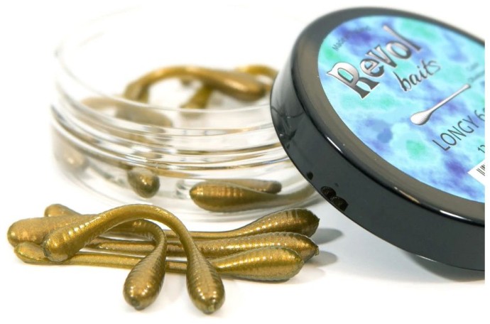 12kom - Gumeni Mamac Revol Baits Longi 60mm Krevetka
