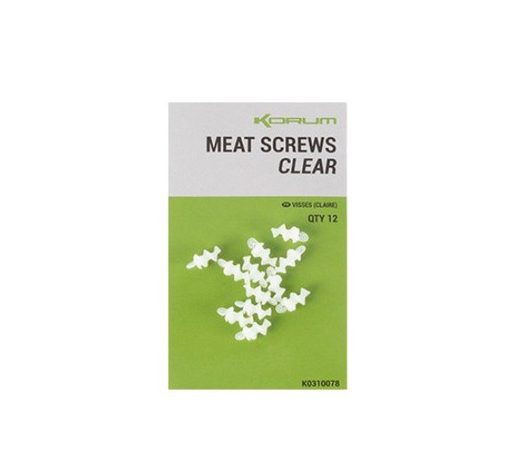 12kom - Svrdlo Korum Meat Screws Clear