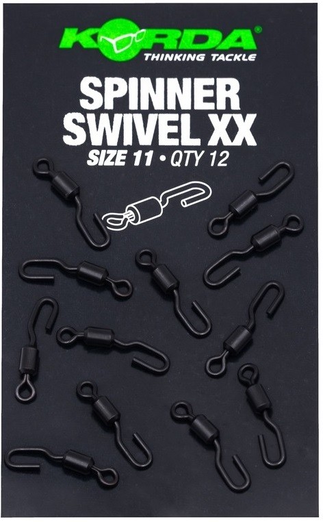 12kom - Vrtilica Korda Spinner Swivel XX Size 11