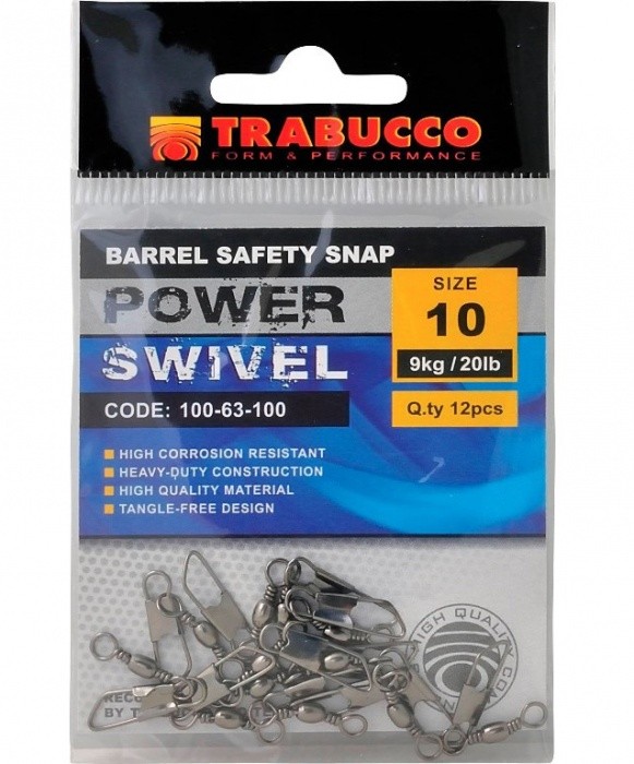 12kom - Vrtilica s Kopčom Trabucco Barrel Safety Snap