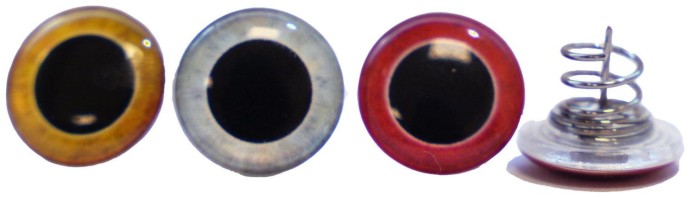 12ks - Skrutkovacie očká Abu Garcia Beast Screw-In Eyes Red/Yellow/Silver