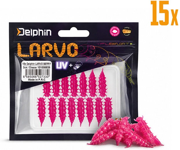 15kom - Gumeni Mamac Delphin LARVO Cheese 3cm 0,5gr