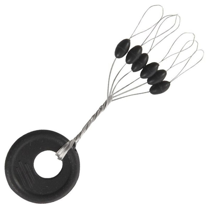 15kom - Gumeni Stopper Method Feeder Fans Black