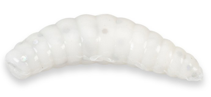 15kom - Gumové Nástrahy Iron Trout Soft Bee Maggots 2,5cm Sýr