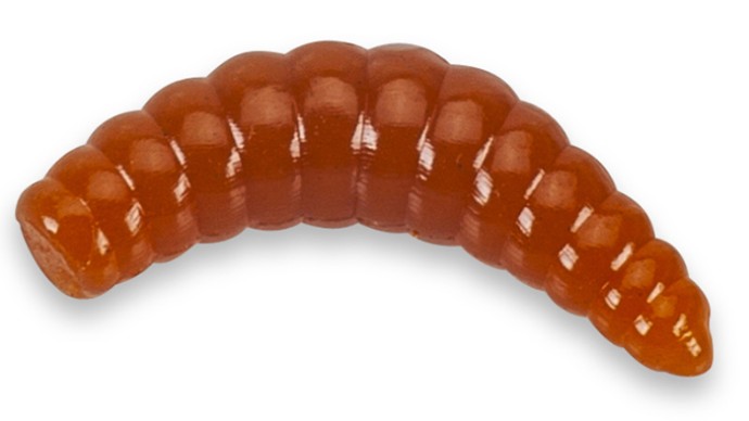15kom - Gumové Nástrahy Iron Trout Soft Bee Maggots 2,5cm Sýr