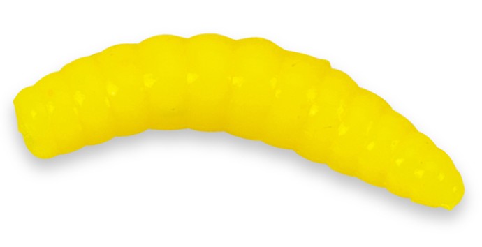 15kom - Gumové Nástrahy Iron Trout Soft Bee Maggots 2,5cm Sýr