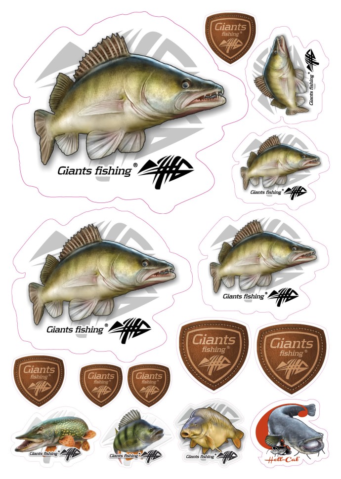 15kom - Naljepnica Giants Fishing Smuđ