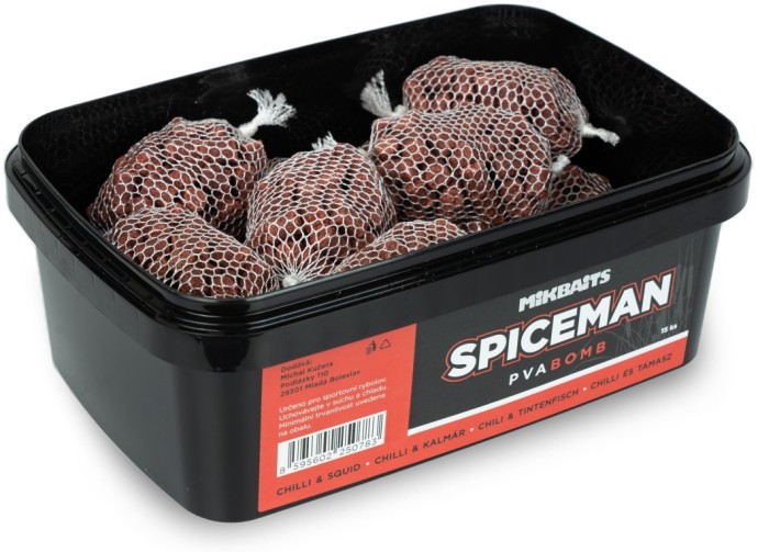 15kom - Napunjene Mrežice Mikbaits Spiceman PVA Bomb Chilli Squid