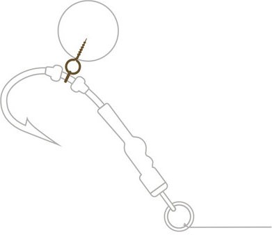 15kom - Svrdlo za Mamce s Prstenom Delphin The End Pop Screw