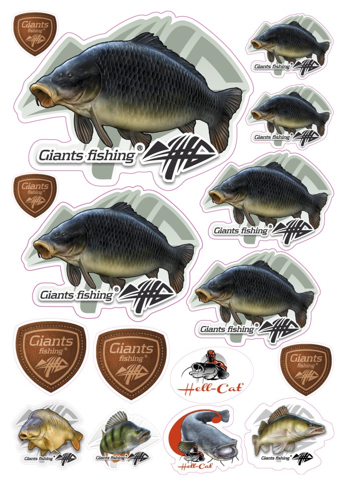 16kom - Naljepnica Giants Fishing Šaran Ljuskavi