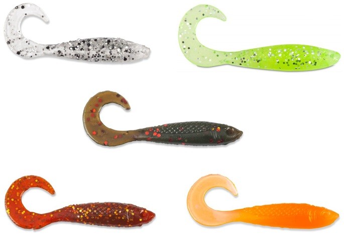 17kom - Gumeni Mamac Iron Claw Drop Stuff Grub Tail 4,5cm