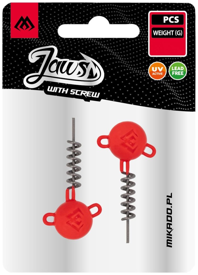 2 kom - Jigova glava Mikado Jaws UV Narančasta