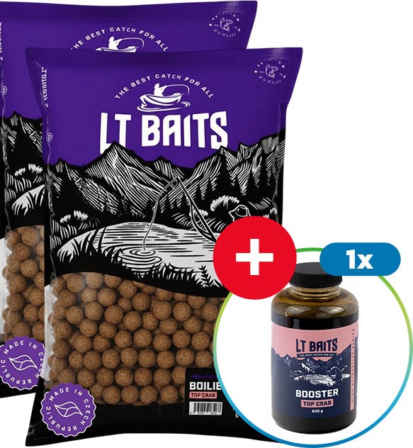 20kg - Boilies LT Baits Top Crab 20mm + Booster Besplatno