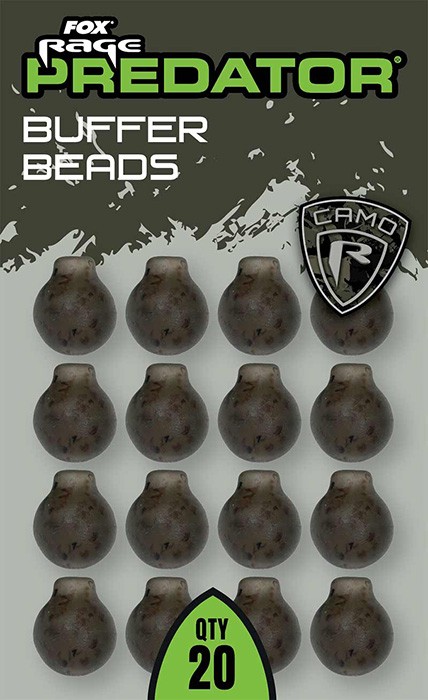 20kom - Gumene perlice Rage Predator Camo Buffer Beads