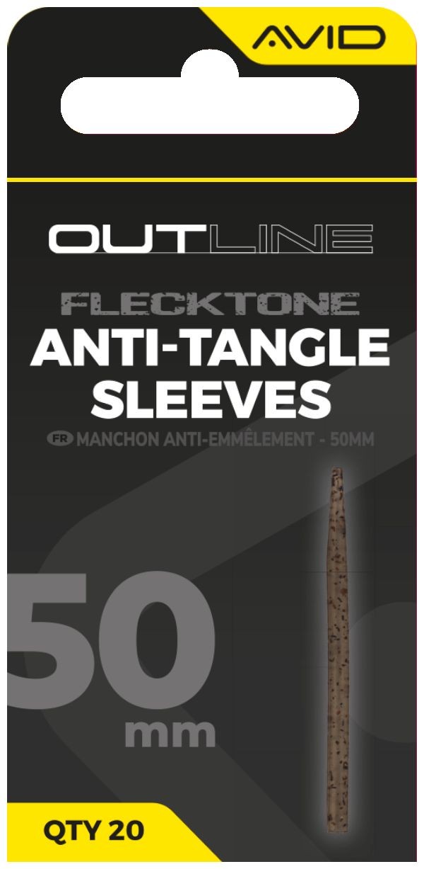 20kom - Gumeni Konus Avid Outline FleckTone Anti-Tangle Sleeve - 50mm