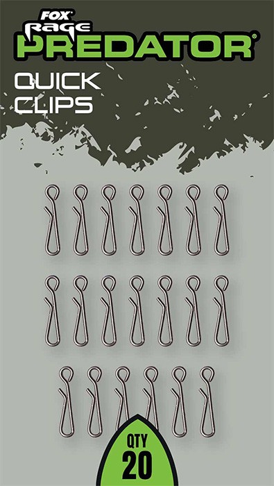 20kom - Kopča Rage Predator Gemini Clips Large