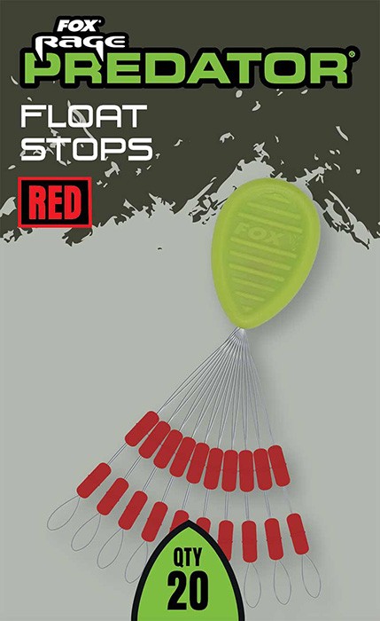 20kom - Stoperi Rage Predator Float Stops - Red