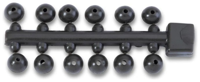 24kom - Perlice Anaconda Tapered Bore Beads 6mm